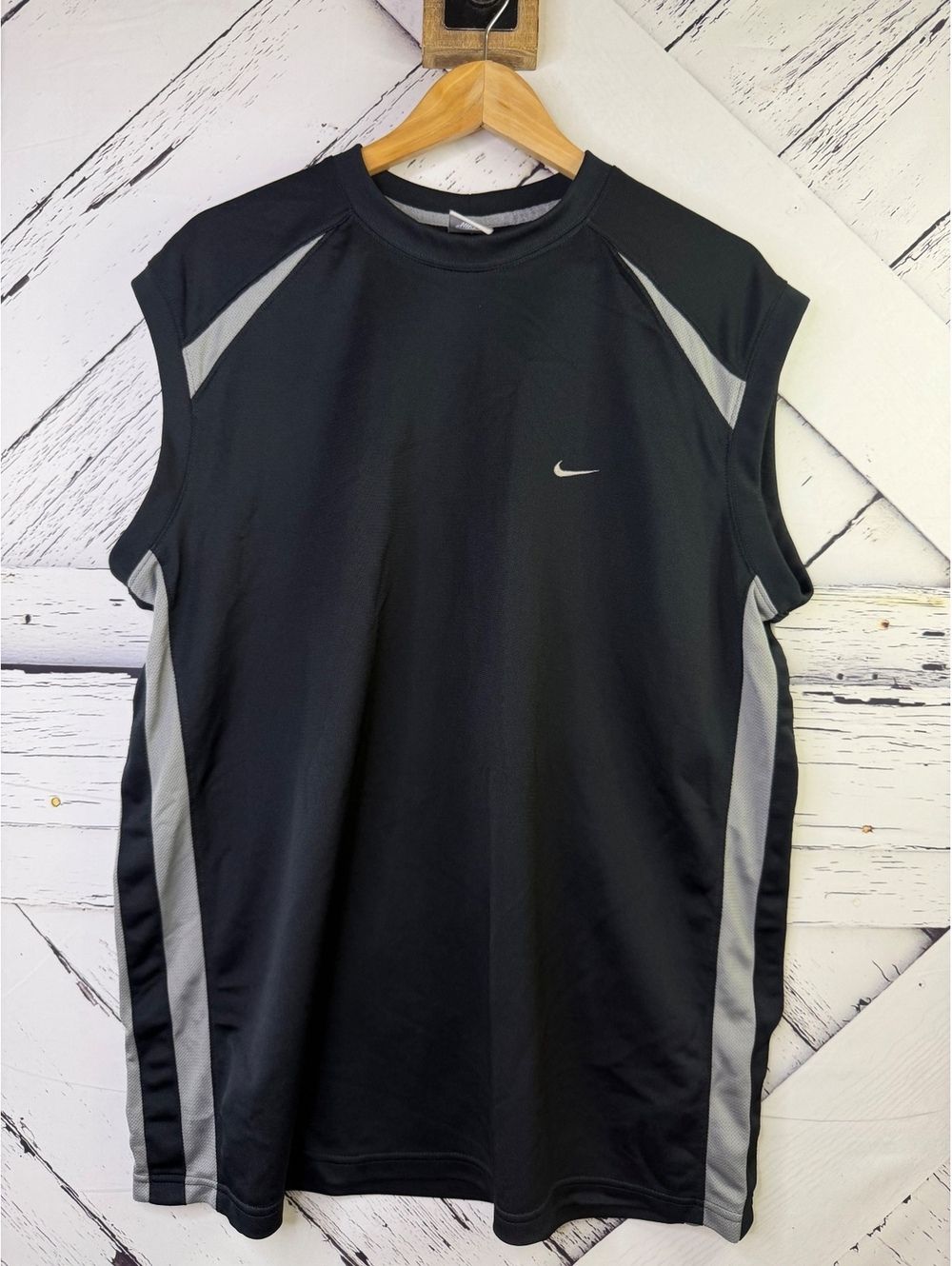 Vintage Y2K Nike Dri-FIT Panel Sleeveless Athletic Top / Muscle Shirt Men’s XXL